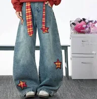 Men Wide Leg Mid-Rise Light Fade Printed Jeans